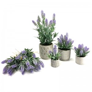 Artificial Modern Plantă pentru ghivece Decor acasă Lavanda Flori Aranjamente Decorațiuni pe masă