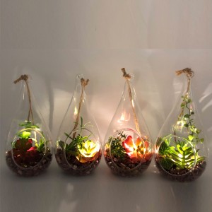 Plăci artificiale decorative, de sticlă cu LED, pe tablă, cu vase de afișare a globului